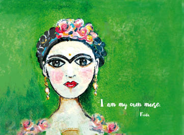 Clutch / Künstlermäppchen „Frida“