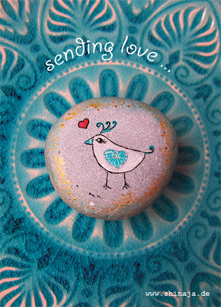 Sending love – Karte von Shinaja