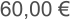 60,00 €