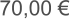 70,00 €