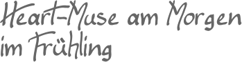 Heart-Muse am Morgenim Frühling
