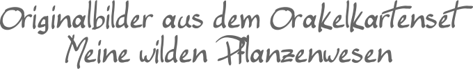 Originalbilder aus dem Orakelkartenset Meine wilden Pflanzenwesen